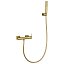 Kit ducha monomando Firenze oro cepillado de Imex